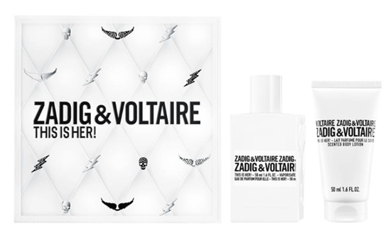 ZADIG  VOLTAIRE THIS IS HER SET EDP 50ML BODYLOTION 50ML